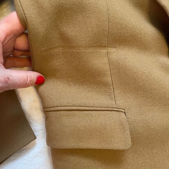 Men's BAYNARD double breasted, double vented camel wool blazer - Picture 7 of 8